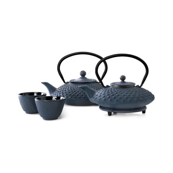 Xilin 2 db kék öntöttvas teásbögre, ⌀ 7,8 cm - Bredemeijer-image-2