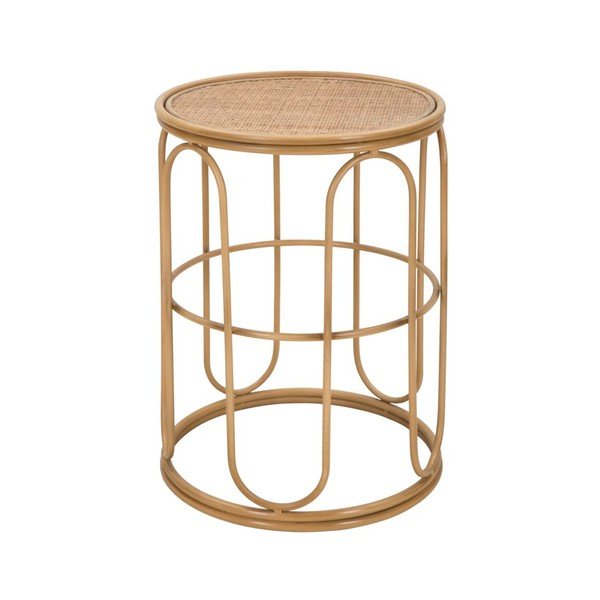 Rattan kerek tárolóasztal Samui – Mauro Ferretti