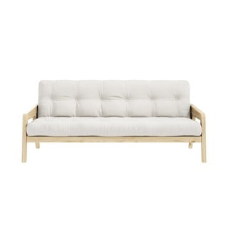 Grab fehér-bézs kinyitható kanapé 204 cm - Karup Design