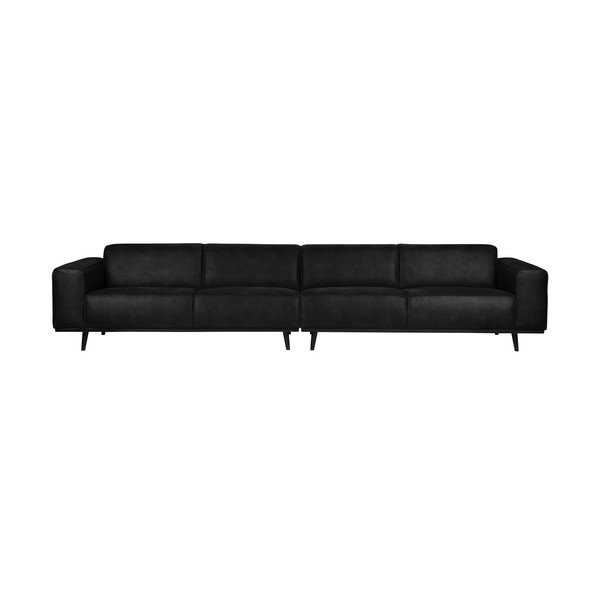 Statement fekete művelúr kanapé, 372 cm - BePureHome