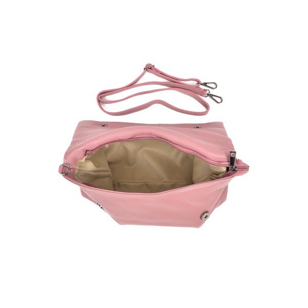 Elisa rózsaszín crossbody bőrtáska - Roberta M-image-3