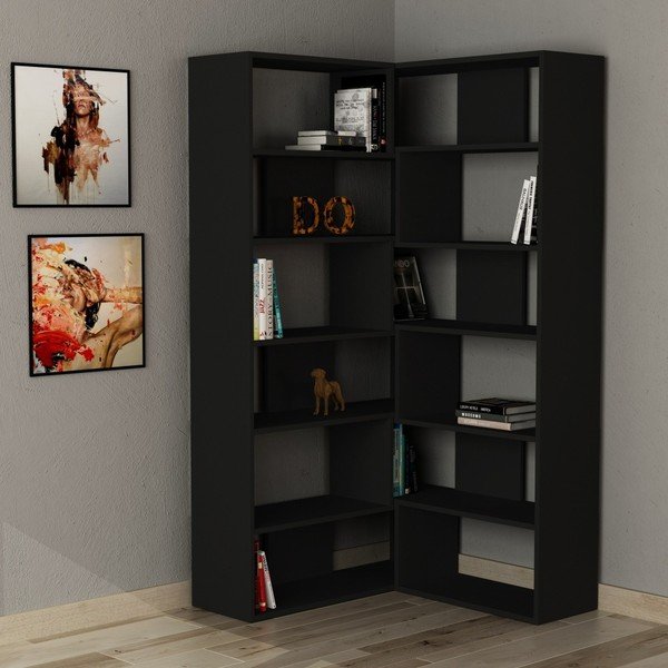 Molly N 4 Anthracite antracitszürke sarok könyvespolc-image-1