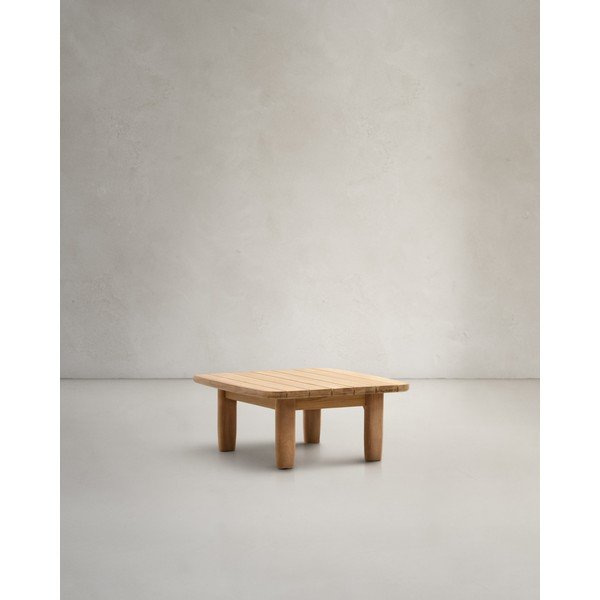 Teakfa kerti tárolóasztal 70x70 cm Tirant – Kave Home-image-3