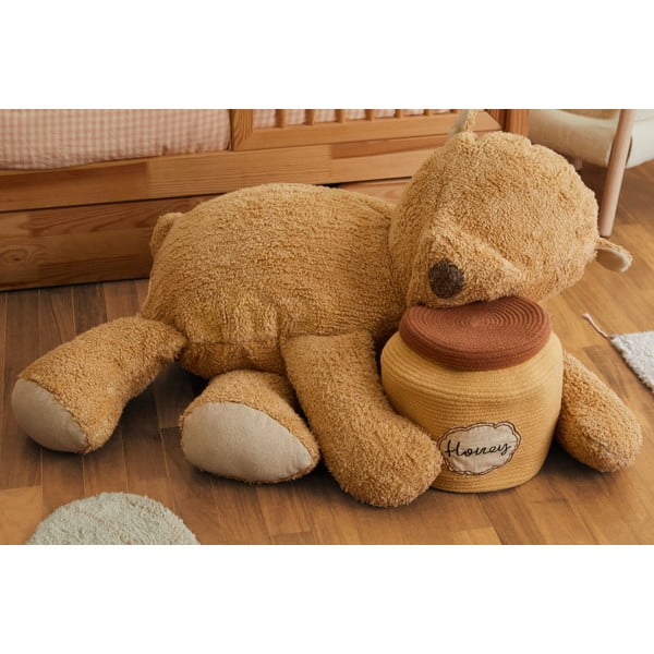 Barna gyerek babzsákfotel Sleepy Bear – Lorena Canals-image-1