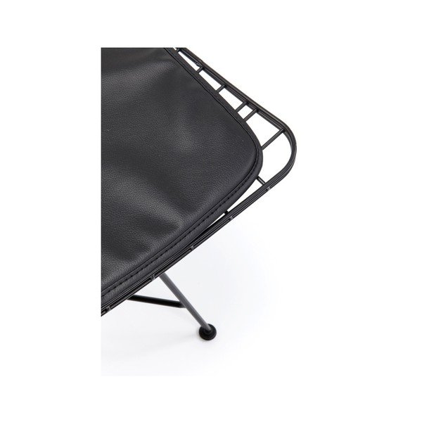 Grid fekete acél étkezőszék - Kare Design-image-4