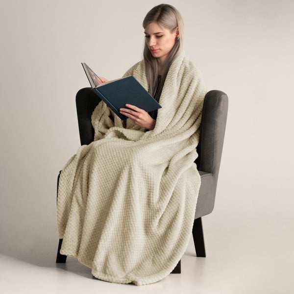 Henry bézs mikroszálas takaró, 220 x 240 cm - DecoKing-image-1