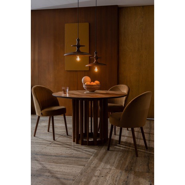 Sötét natúr színű mangófa függőlámpa ø 34 cm Cath – Dutchbone-image-1