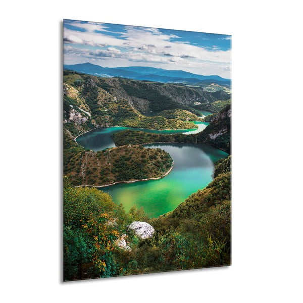 Glas Views Meanders kép, 70 x 100 cm - Styler-image-2