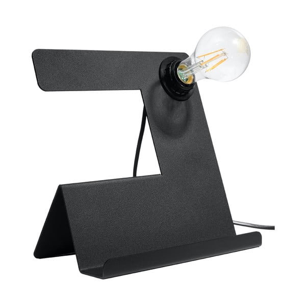 Fekete asztali lámpa (magasság 24 cm) Gabriel – Nice Lamps