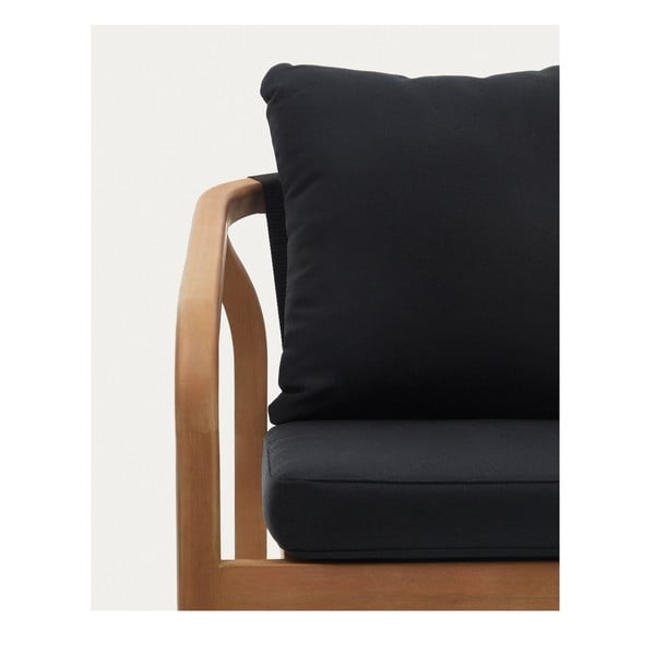 Fekete-natúr színű étkezőszék szett 4 db-os Malaret – Kave Home-image-3