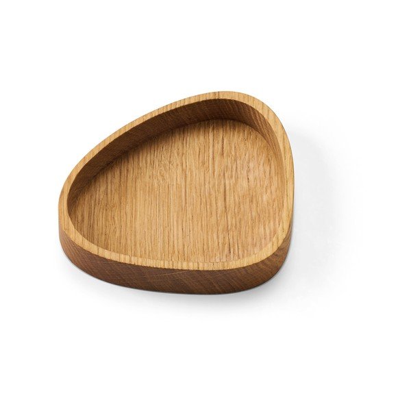 Natúr színű dekoratív fa tárolódoboz 14x12,5x3 cm Curve S – LIND DNA-image-1