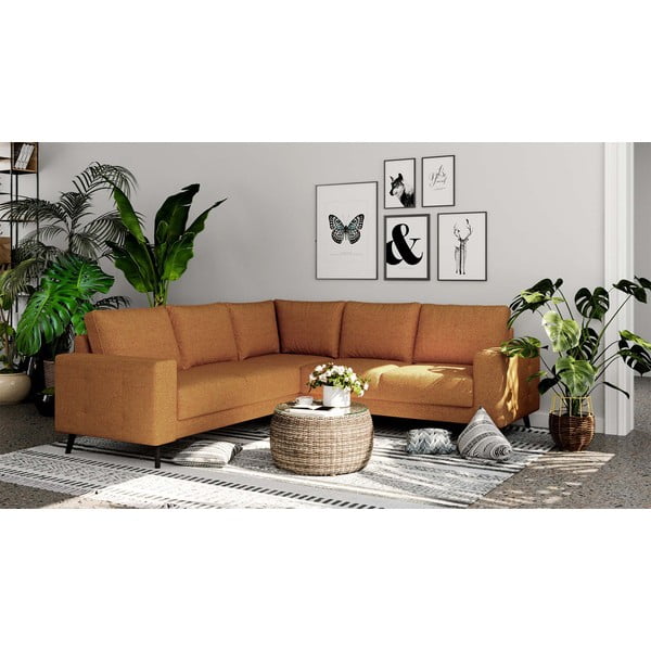 Narancssárga sarokkanapé (variálható) Fynn – Ghado-image-1