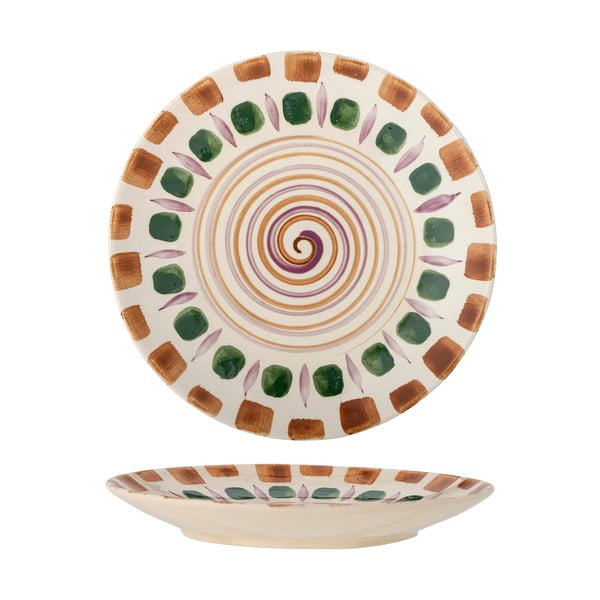 Zöld-barna agyagkerámia tányér ø 27 cm Shama – Bloomingville-image-3
