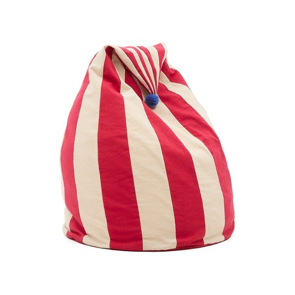 Piros-bézs gyerek babzsák Olvi – Kave Home