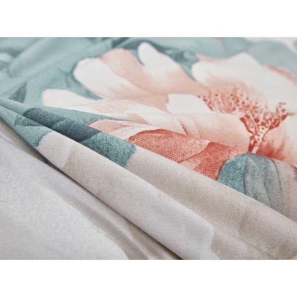 Türkiz egyszemélyes háromrészes mikroszatén ágyneműhuzat 140x200 cm Selma – My House-image-4