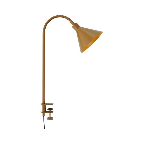 Barna fém asztali lámpa hajlítható szerkezettel-csiptetővel (magasság 50 cm) Flexi Torino – Ellos Home-image-3