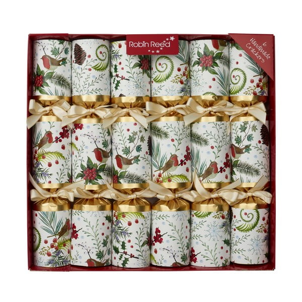 Karácsonyi cracker készlet 6 db-os Festive Robins - Robin Reed