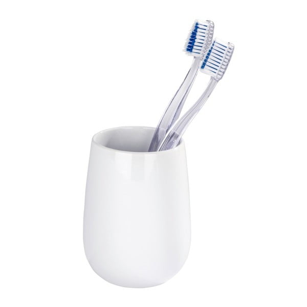 Malta fehér kerámia fogkefetartó pohár - Wenko