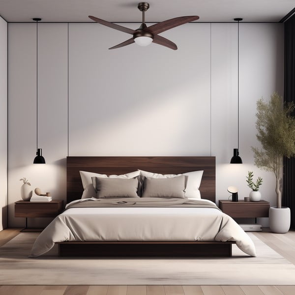 Sötét natúr színű LED mennyezeti lámpa ø 13 cm Regal – SULION-image-1