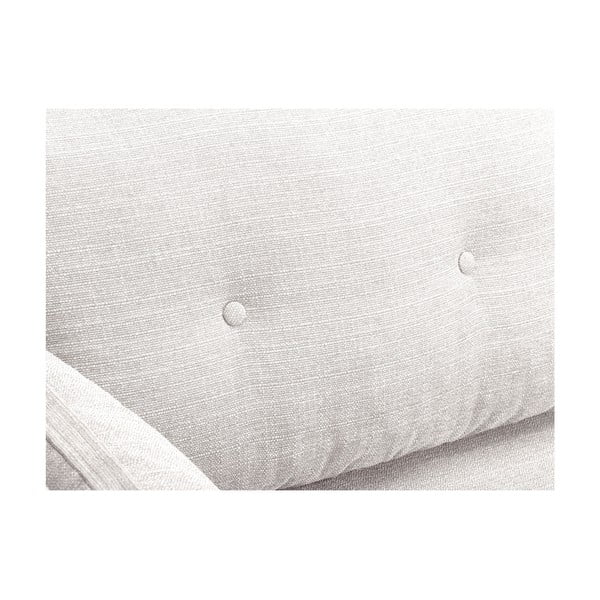 Elena krémfehér háromszemélyes kanapé, bal oldali fekvőfotellel - Mazzini Sofas-image-4