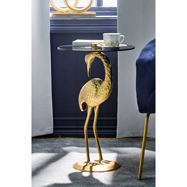 Kerek tárolóasztal üveg asztallappal ø 40 cm Galapagos – Jotex-image-3