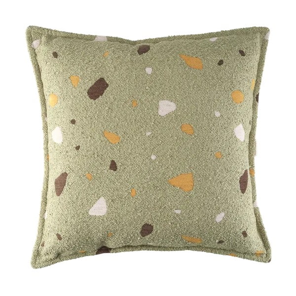 Zöld buklé-zsenília párna gyerek kanapéhoz Terrazzo Block – Wigiwama
