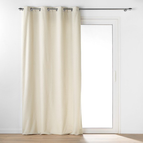 Krémszínű buklé függöny 140x240 cm Wooly – douceur d'intérieur