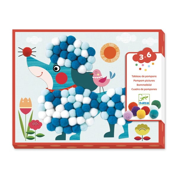 Dogs készlet nemez pomponos képhez - Djeco-image-2