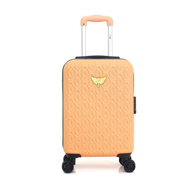 Alicia narancssárga gurulós bőrönd, 31 l - LPB