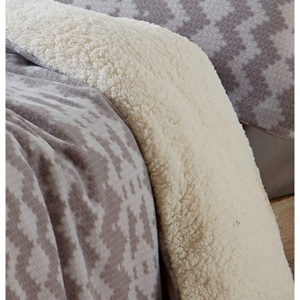 Alpine szürke fleece ágyneműhuzat, 200 x 200 cm - Catherine Lansfield-image-3