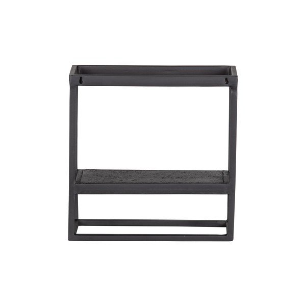 Fekete fém fali polc 40x40 cm Febe – WOOOD-image-2