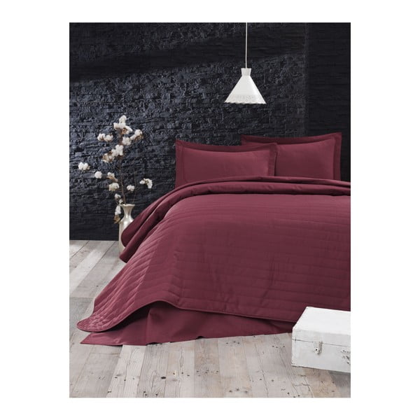 Piros steppelt ágytakaró franciaágyra 220x240 cm Monart – Mijolnir
