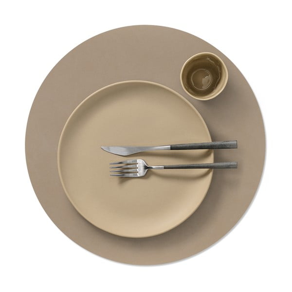 Öko bőr tányéralátét ø 40 cm Circle XL Nupo – LIND DNA-image-1