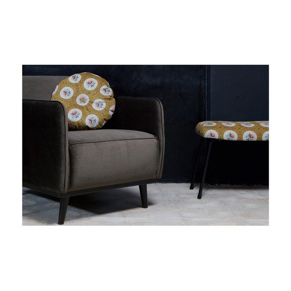 Granny sárga díszpárna, ø 45 cm - BePureHome-image-1