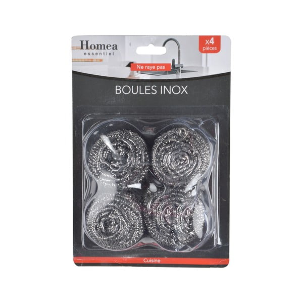 Acél drótszivacs szett 12 db-os – Homéa-image-1