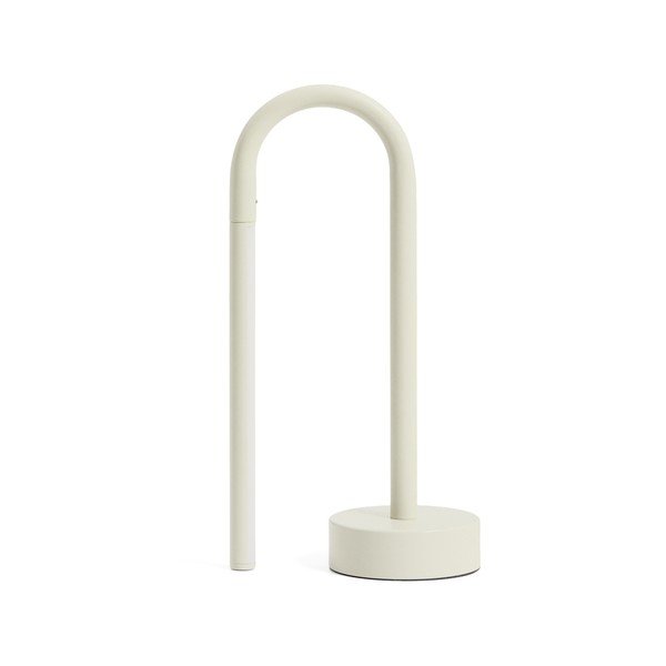 Elefántcsont színű fém LED asztali lámpa (magasság 30 cm) Bow – Kave Home