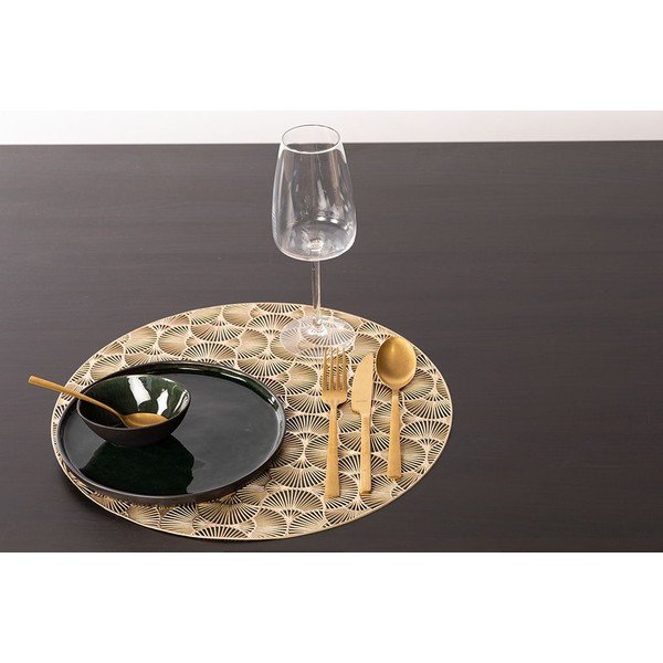 Tányéralátét, arany színű, ⌀ 38 cm - Tiseco Home Studio-image-2