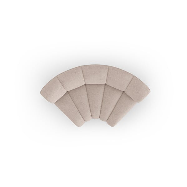 Bézs zsenília kanapé modul (variálható sarok) Lupine – Micadoni -image-2