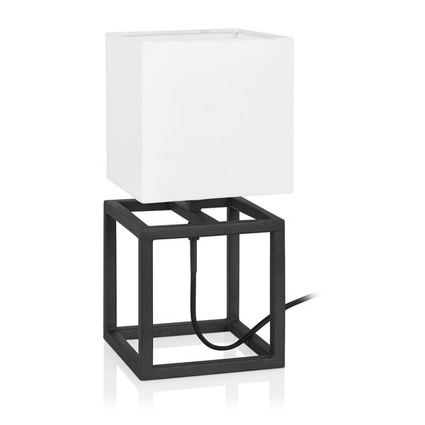 Cube fekete-fehér asztali lámpa, 15 x 15 cm - Markslöjd