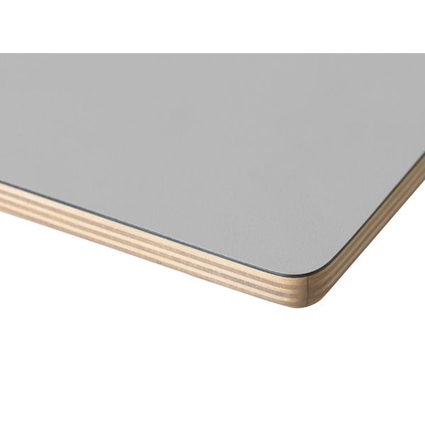 Bilbao szürke étkezőasztal tölgyfa lábakkal, 180 x 90 cm - Unique Furniture-image-3