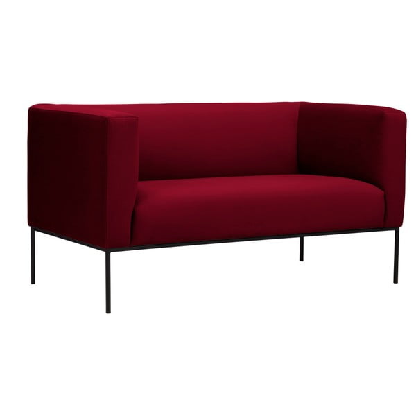 Neptune piros bársony kanapé, 145 cm - Windsor & Co Sofas-image-2