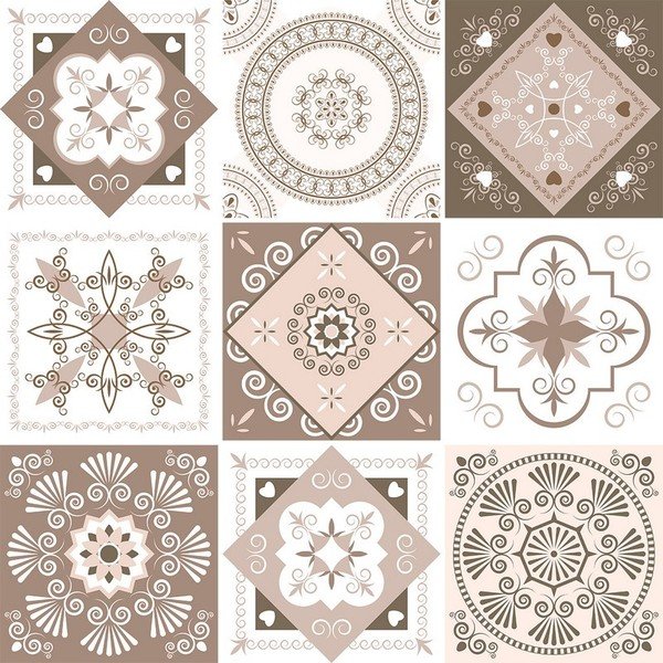 Aniolo 9 db-os dekor falmatrica szett, 20 x 20 cm - Ambiance-image-2