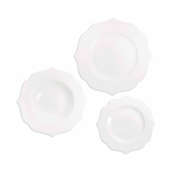 New bone china hatszemélyes étkészlet 18 db-os Queen – Brandani