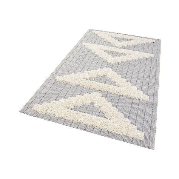 Handira Triangles szürke szőnyeg, 170 x 115 cm - Mint Rugs-image-1