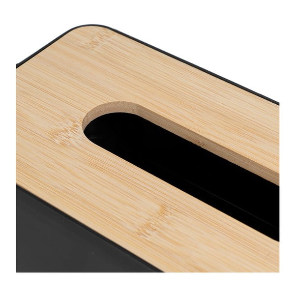 Műanyag-bambusz zsebkendőtartó – Casa Selección-image-2