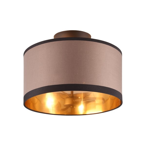 Fekete-barna mennyezeti lámpa ø 30 cm Davos – Reality-image-1