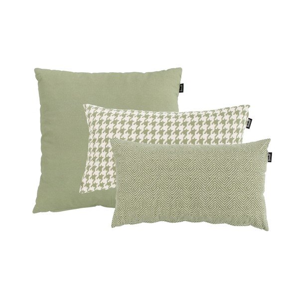 Poule zöld-fehér kültéri párna, 30 x 50 cm - Hartman-image-1