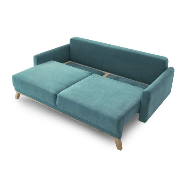 Balio türkiz háromszemélyes kinyitható kanapé - Bobochic Paris Paris-image-3