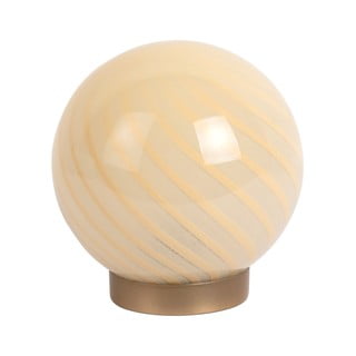 Világossárga asztali lámpa üveg búrával (magasság 17 cm) Summer Globe – Leitmotiv