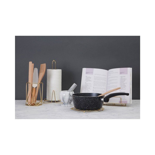 Aranyszínű fém papírtörlő tartó ø 15 cm Vertex – Premier Housewares-image-1